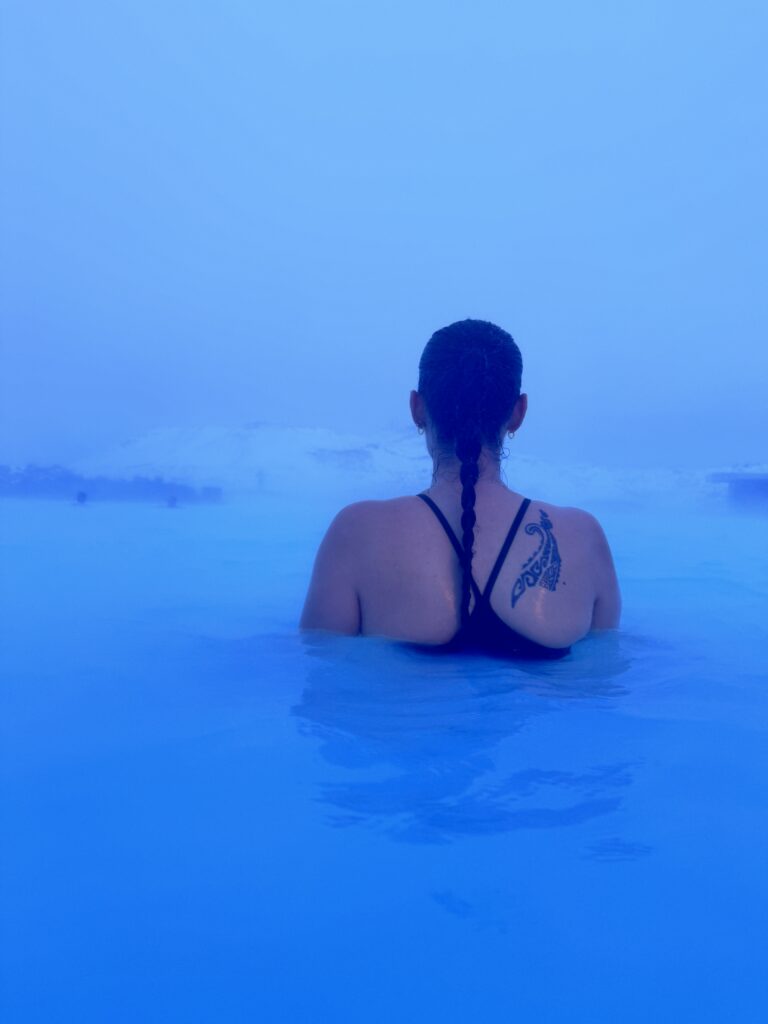 Guerrera Writer at The Blue Lagoon in Iceland
